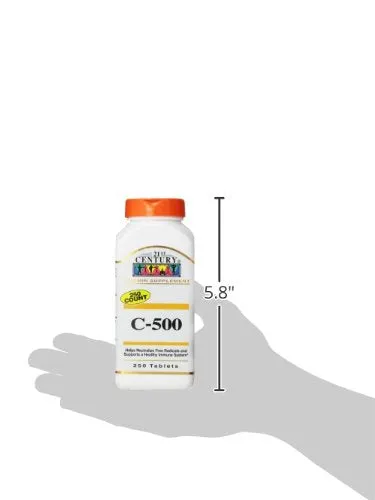 21st Century C 500 mg comprimidos, 250 unidades