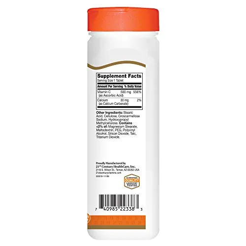 21st Century C 500 mg comprimidos, 250 unidades