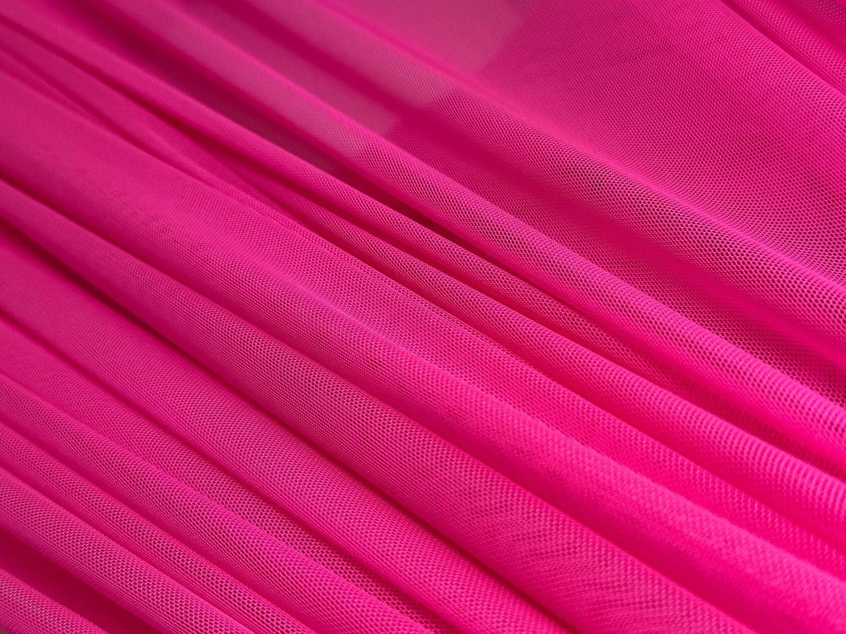 4 Way Stretch Hot Pink Power Mesh Fabric