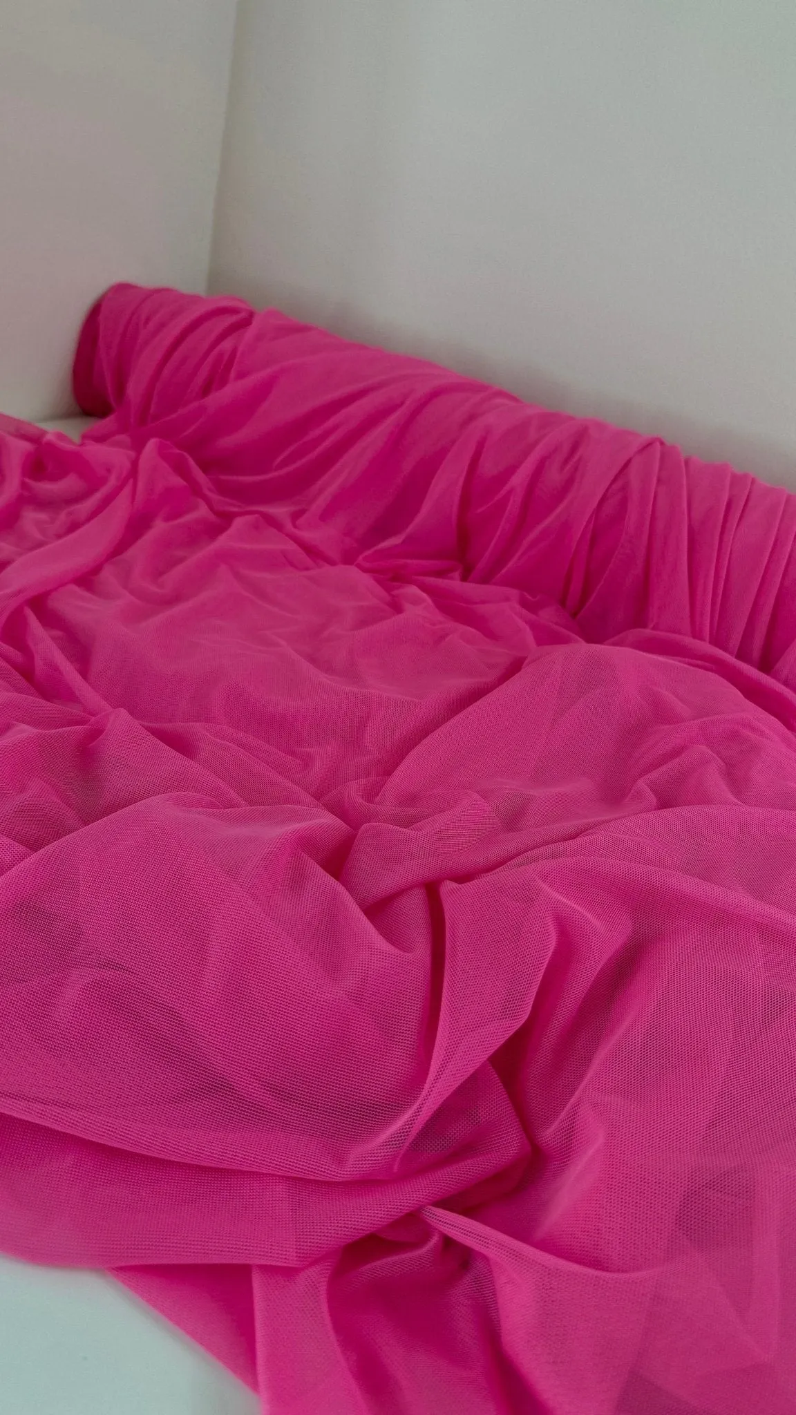 4 Way Stretch Hot Pink Power Mesh Fabric