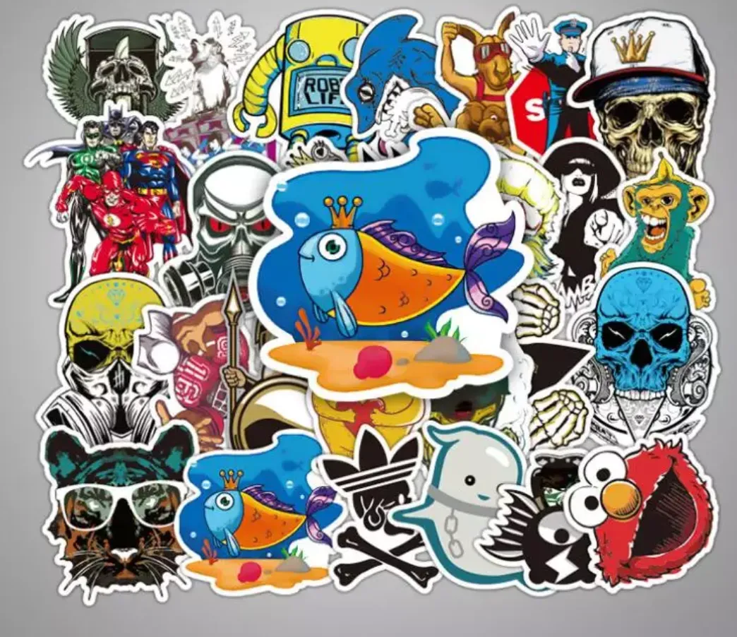 50 pieces DIY Colour Random Sticker Bomb Decals