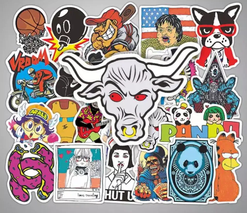 50 pieces DIY Colour Random Sticker Bomb Decals