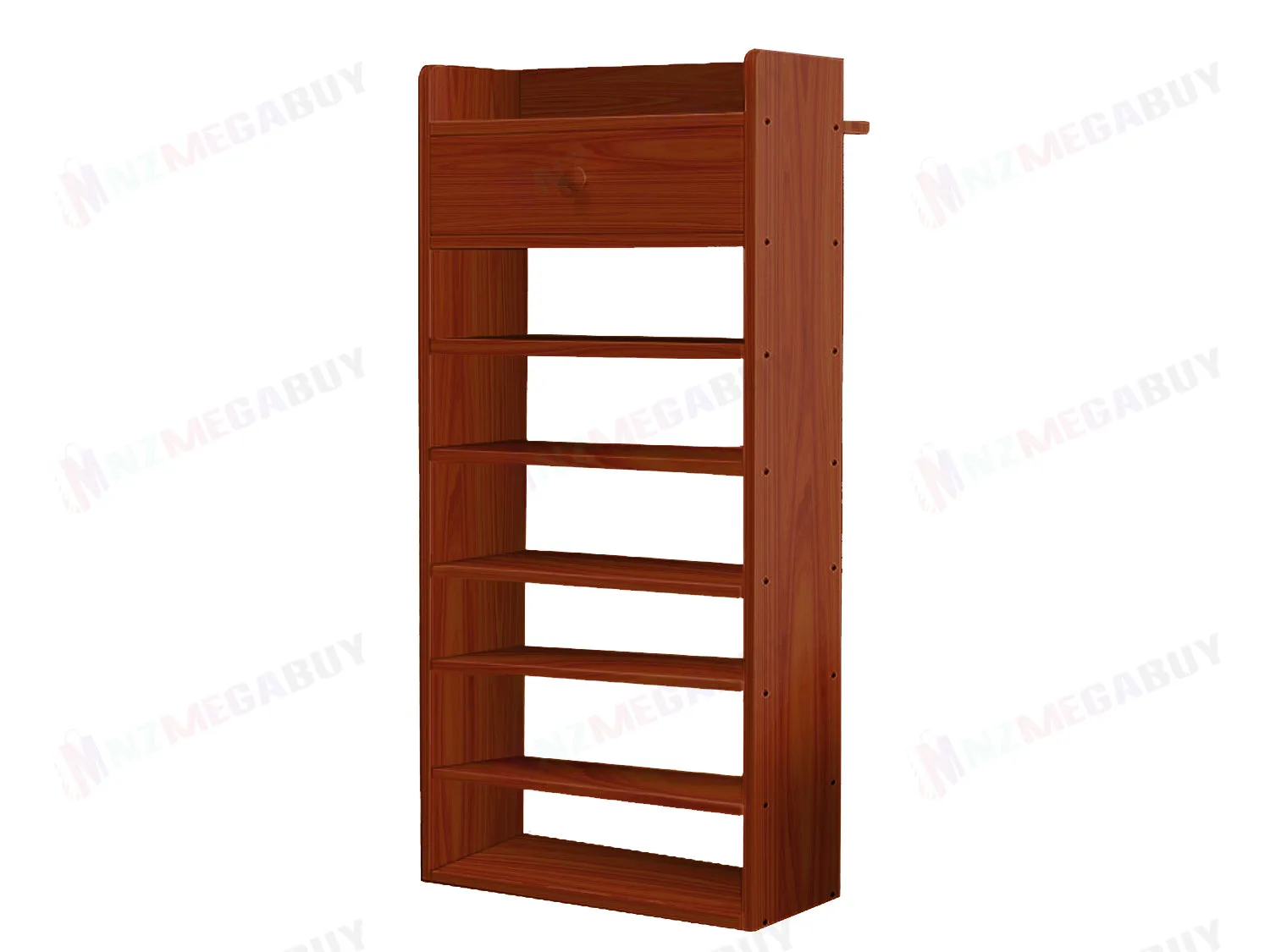 7 Tiers Wooden Shoe Rack Cabinet "Brown"