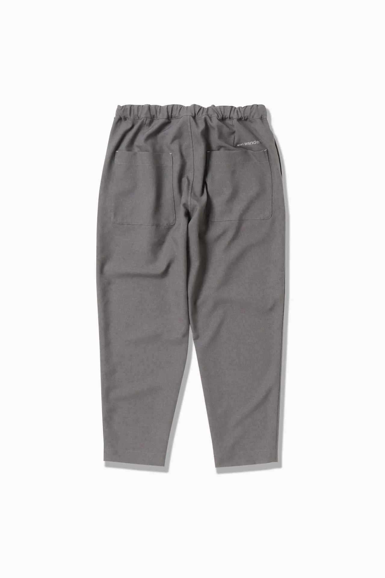 and wander - PE Melange Twill Pants - Grey