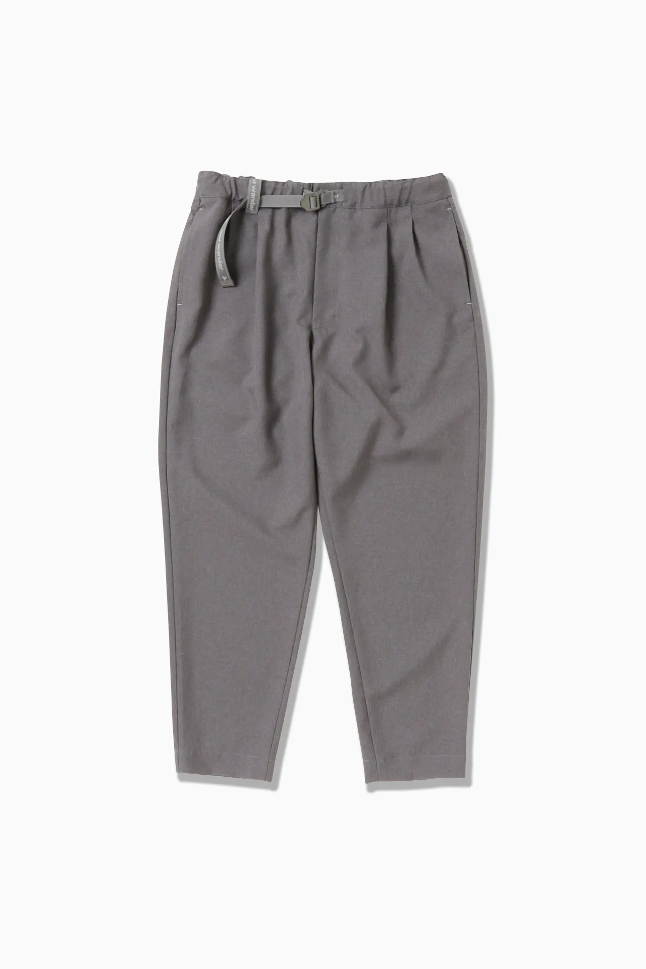 and wander - PE Melange Twill Pants - Grey