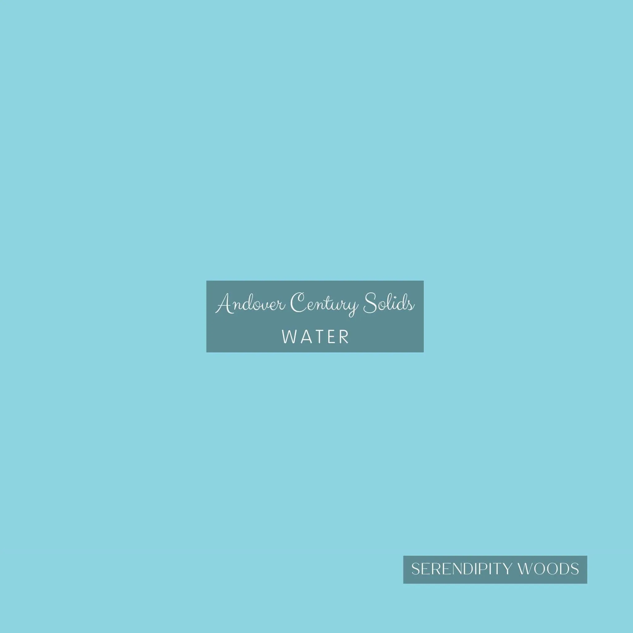 Andover Century Solids Water Aqua Fabric CS-10-Water