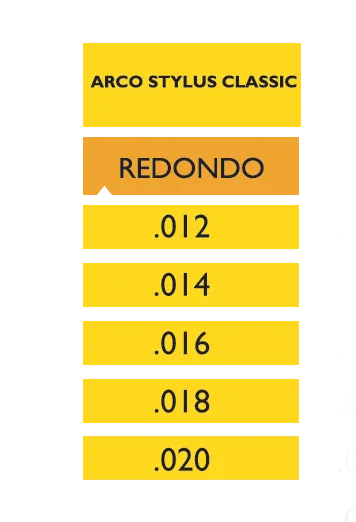 Arcos NI-TI Classic paq. c/10 pzas. redondo Stylus®