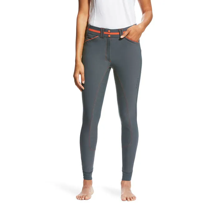 Ariat Womens Heritage Elite Grip FS Breeches Grey