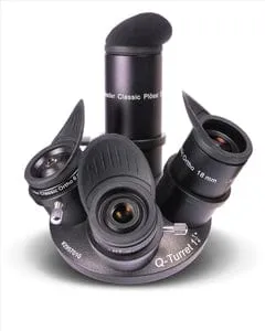 Baader Q-Turret Eyepiece Set (eyepiece revolver, 4x Classic Ortho, 1x Q-Barlow 2.25x) - 2957000