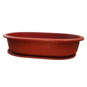 BABA BI-204 Plastic Pot No.906 Plastic Saucer (Set)