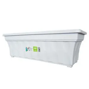 BABA BI-529 White Planter Box (48.7cmL x 18cmW x 16cmH)
