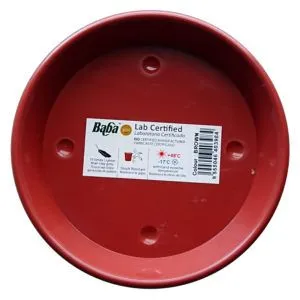 BABA No.919 Brown Plastic Saucer (13.3cmØ x 2.2cmH)