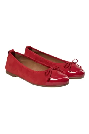 Ballerina Red Suede - Pavement Lucy Lu- Red