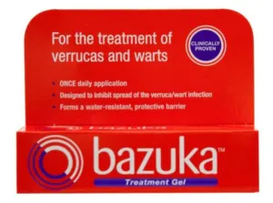 Bazuka Treatment Gel Basaka treats gel treatment to treat skin warts (chicken eyes, sharp warts) -6g