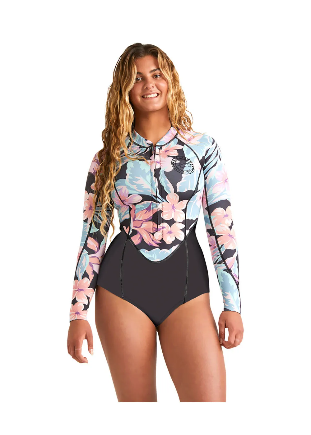 Billabong Womens Salty Dayz 2mm FZ FL LS Spring Suit