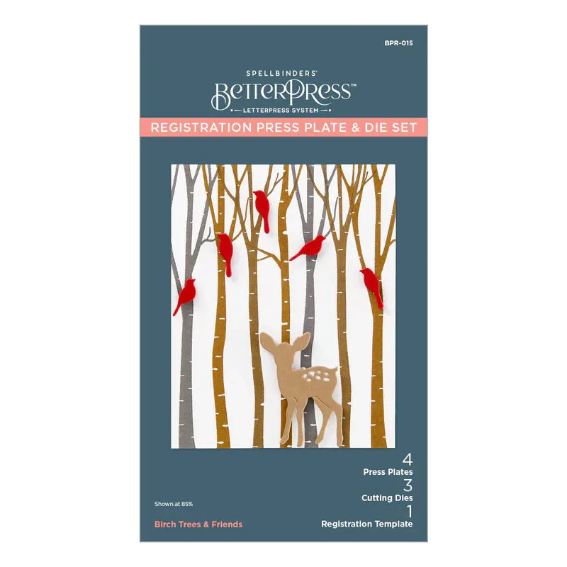 Birch Trees & Friends BetterPress BPR-015 Spellbinders