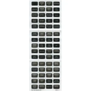 Blue Sea 8214 Black Small Format Label Kit - 60 Labels [8214]