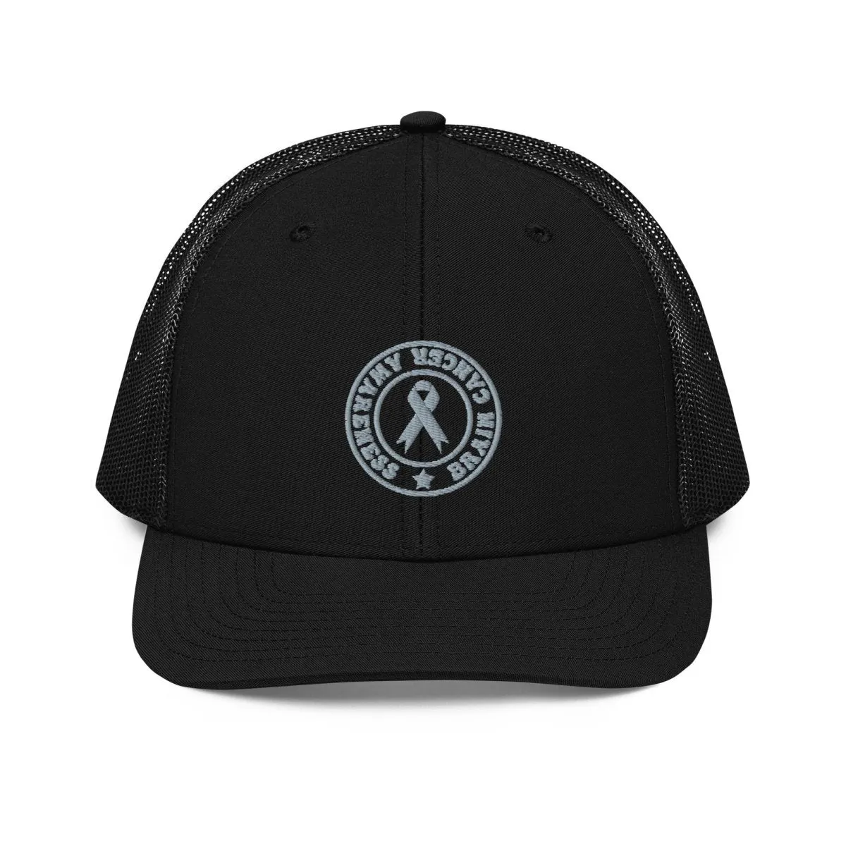 Brain Cancer Embroidered Trucker Cap