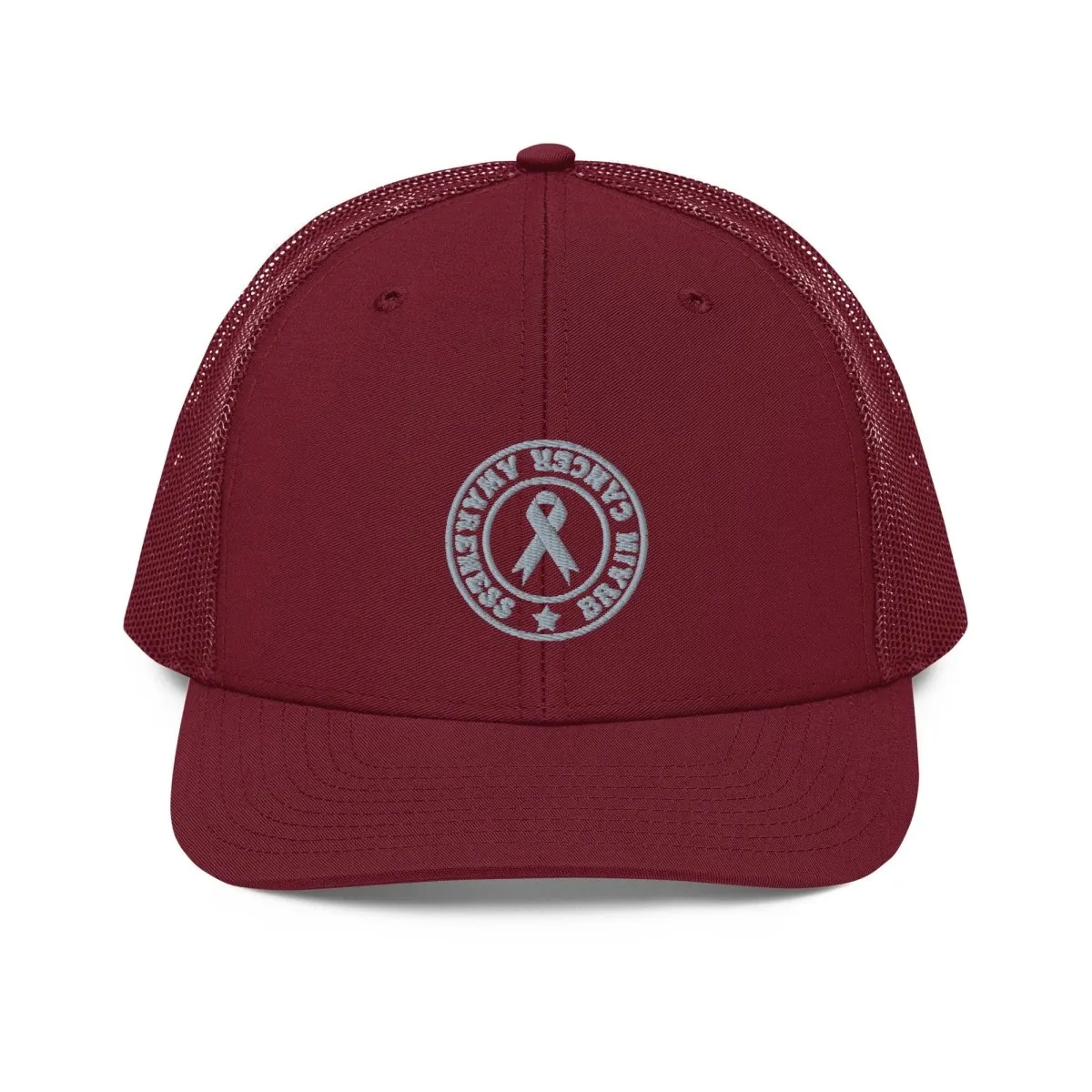 Brain Cancer Embroidered Trucker Cap