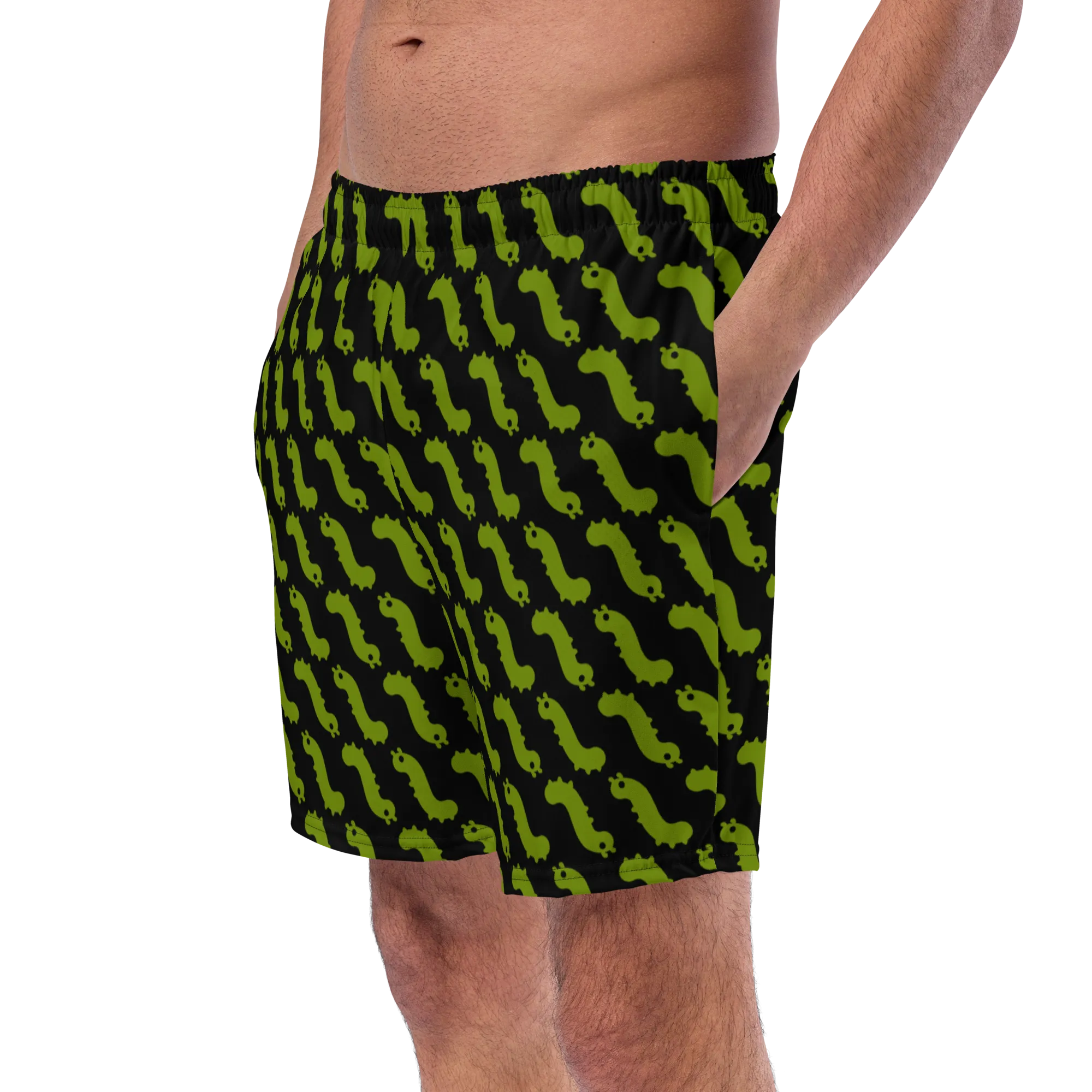 Bug pattern swim trunks