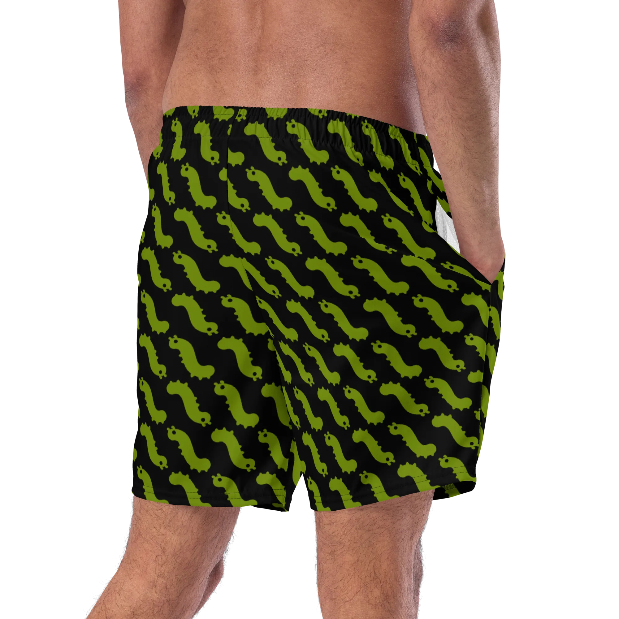 Bug pattern swim trunks