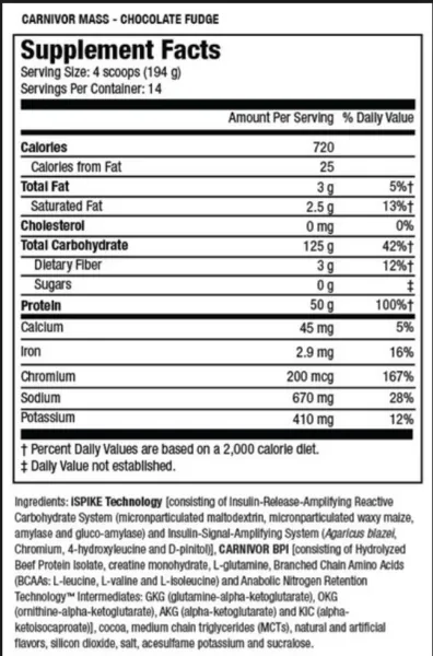 Carnivor Mass - 6 lbs