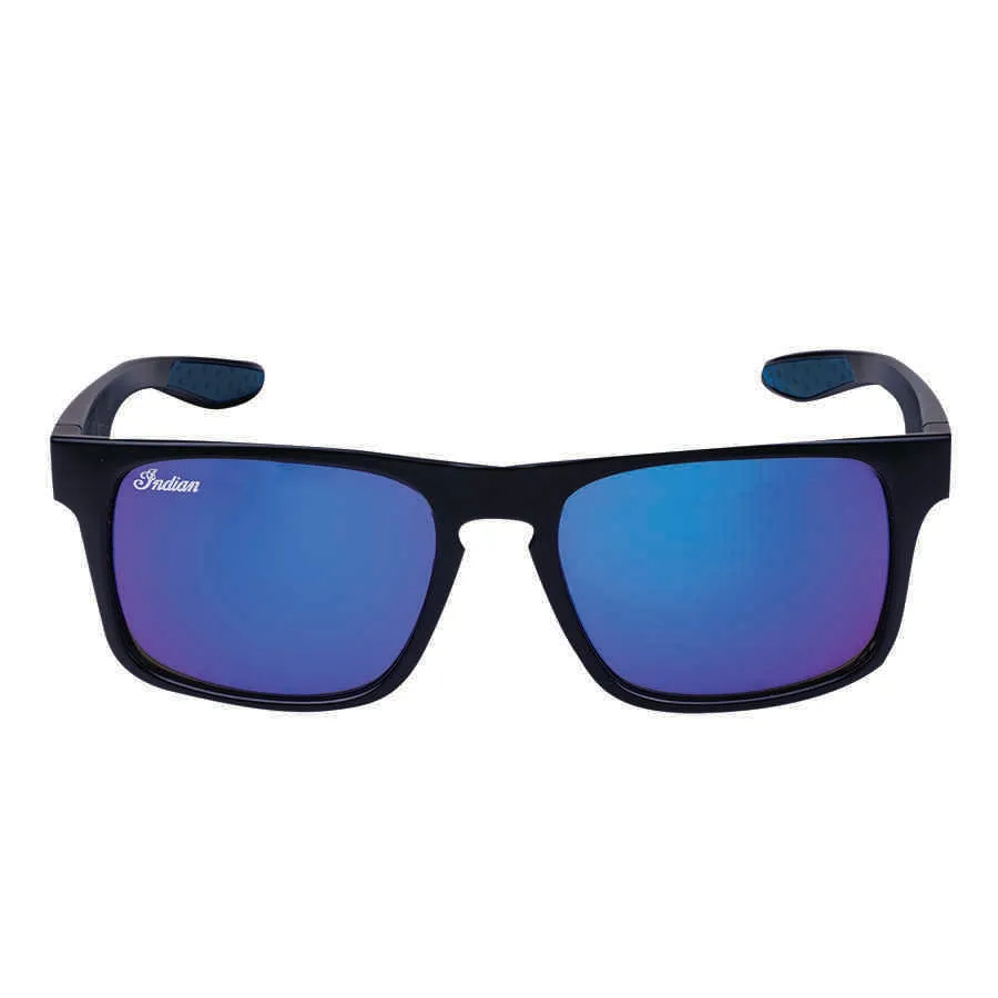Casual Atlanta Sunglasses with Blue Revo Lens, Black