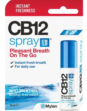 CB12 Instant Fresh Breath Spray (Remove Stomatoic Deloma, Smoking, Dating) Spray 15ml
