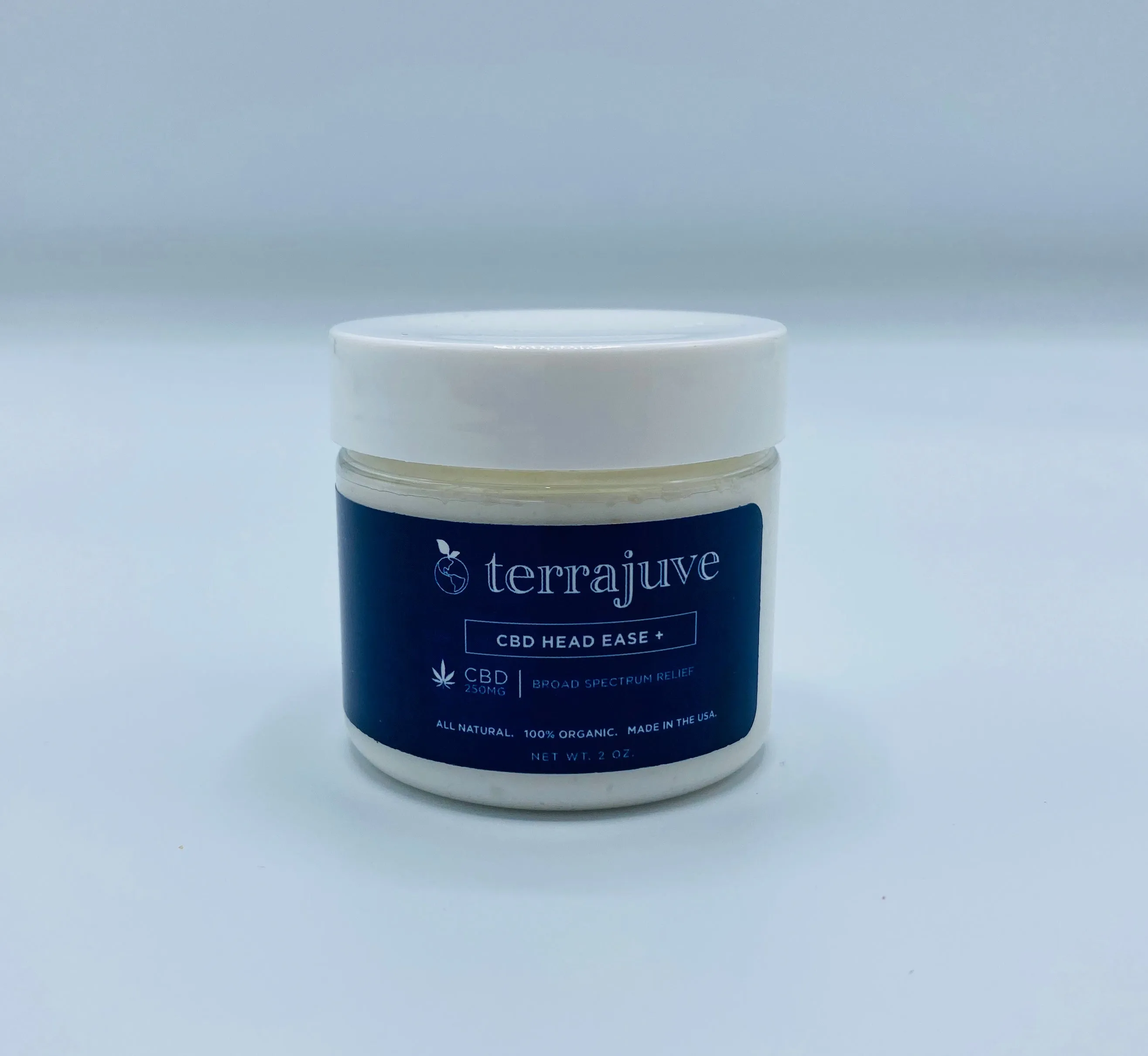 CBD Head Ease  Cream, Broad Spectrum Relief by Terrajuve
