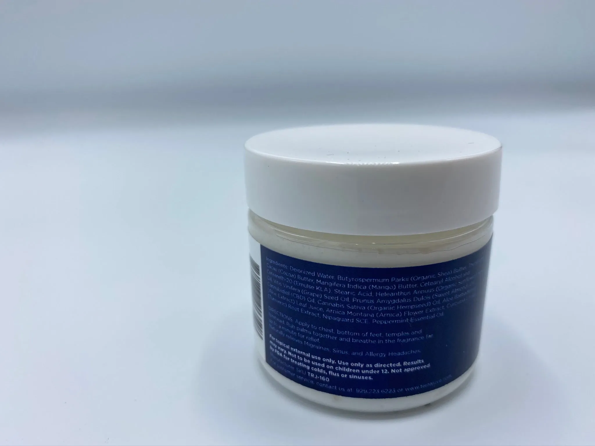 CBD Head Ease  Cream, Broad Spectrum Relief by Terrajuve