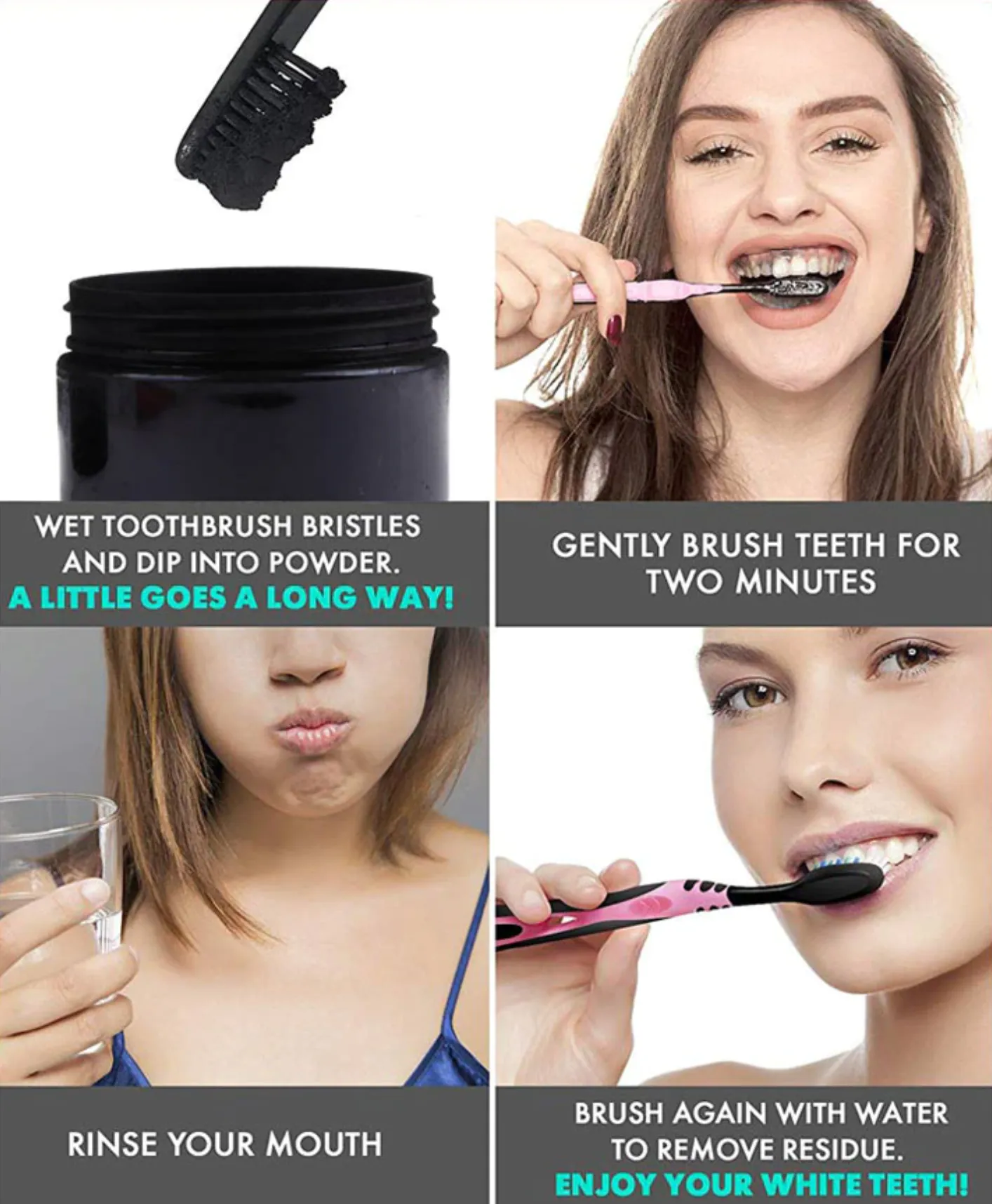 Charcoal Teeth Whitening Powder