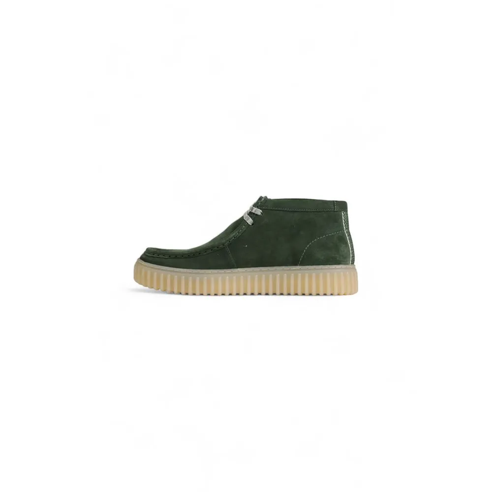Clarks Green Suede Leather Boot