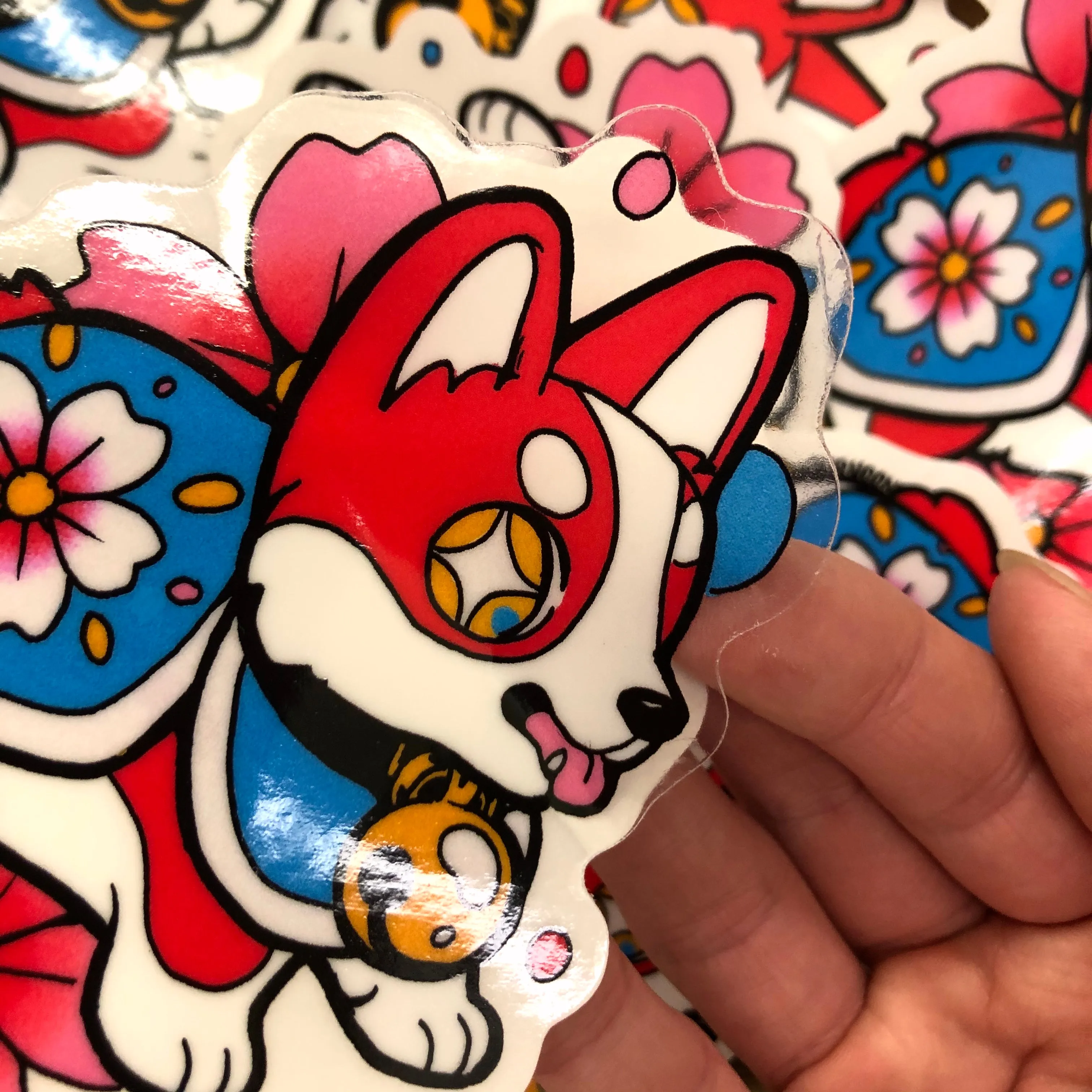 clear corgi ✦ sticker