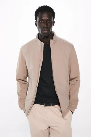 Combined Quilted Jacket - Sand