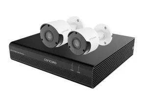 Concord 4 Channel HD DVR Kit - 2 x 2MP Bullet Cameras V3 QV5062