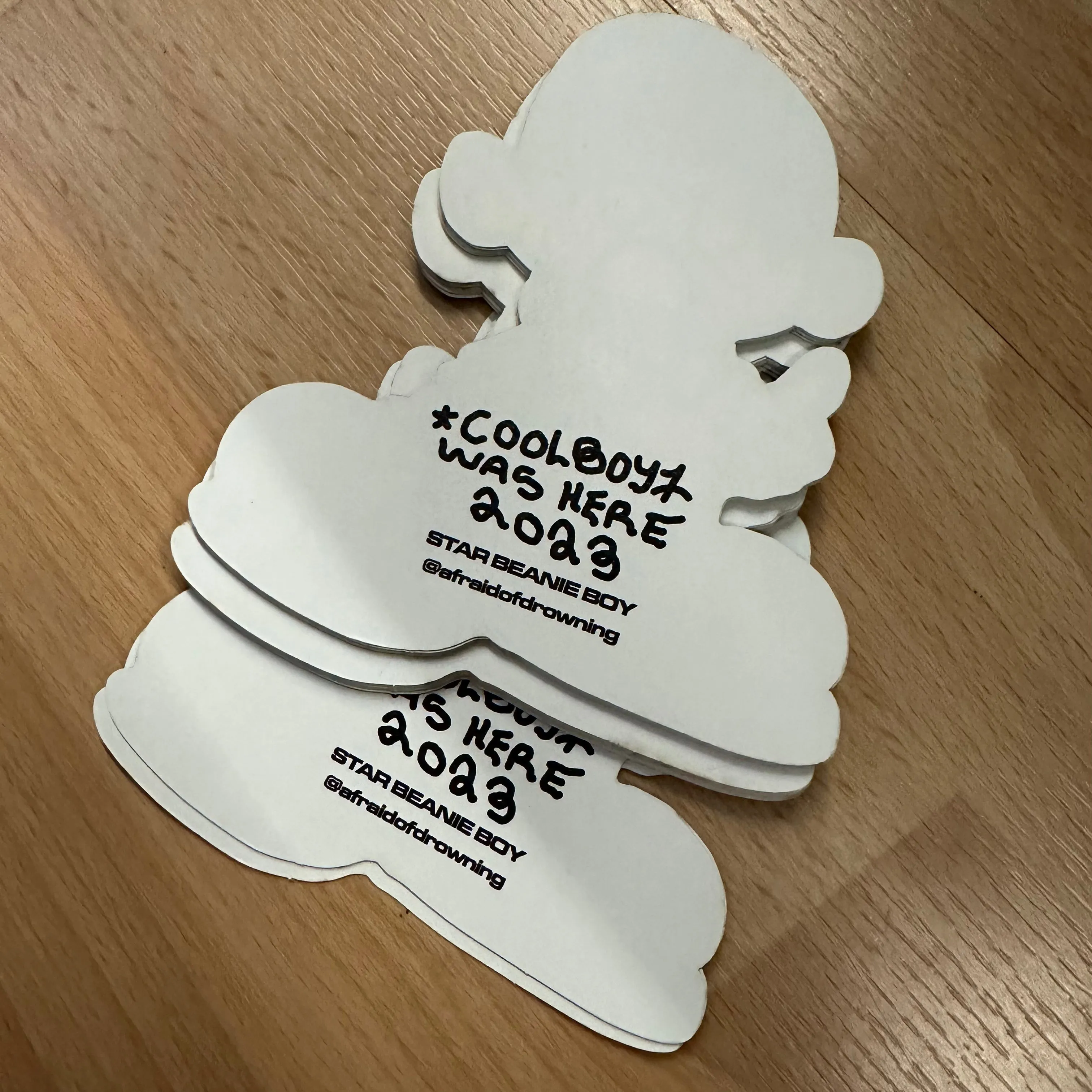 COOL BOY STICKER - STAR BEANIE BOY