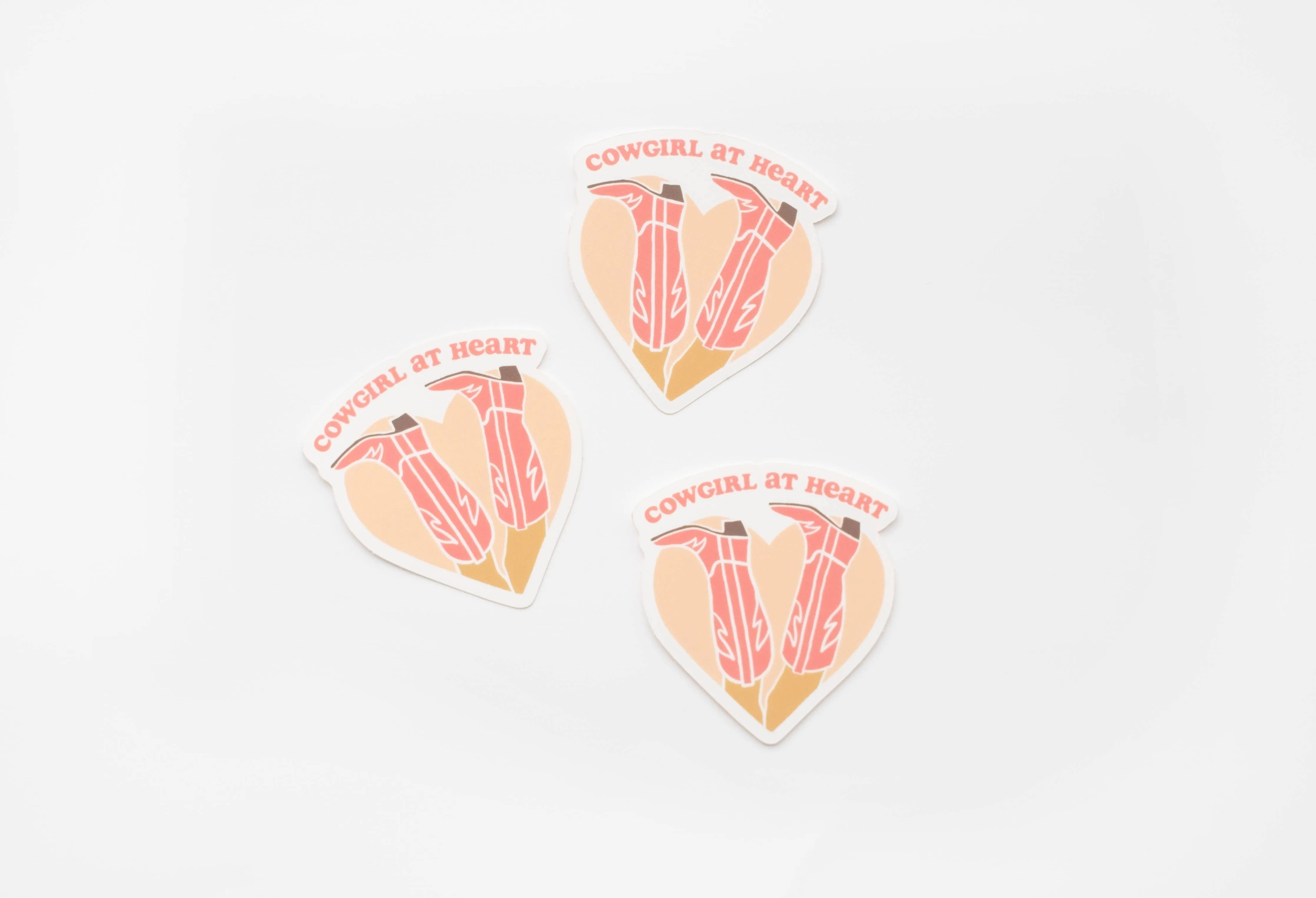 Cowgirl at heart vinyl sticker
