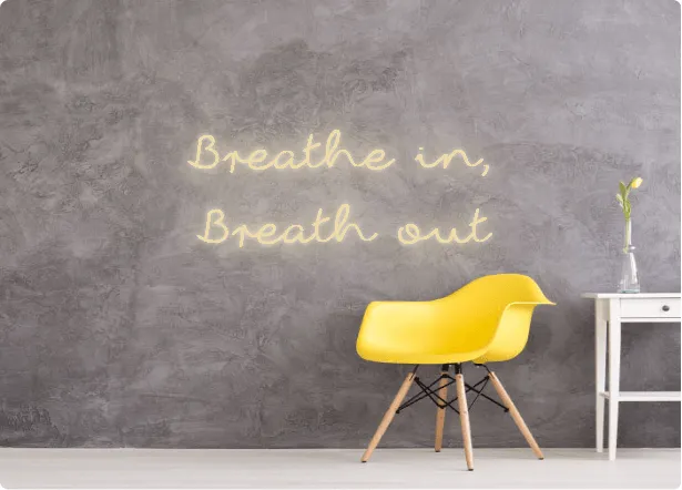 Custom order: Breathe in, Breath out