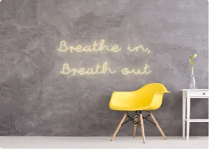 Custom order: Breathe in, Breath out