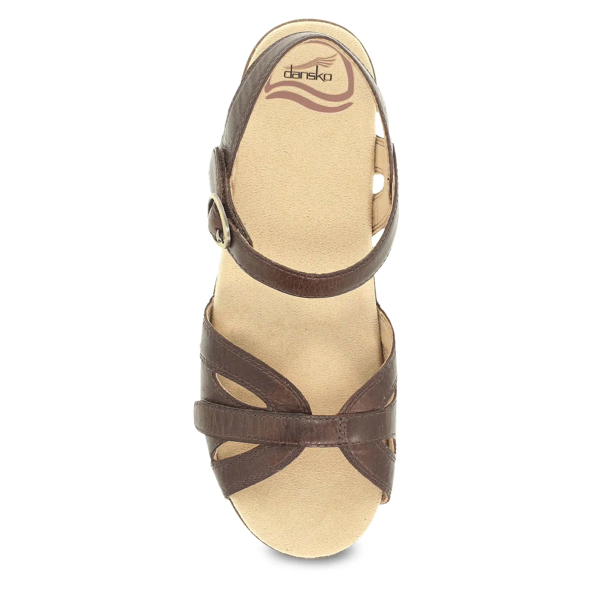 Dansko Season Pull Up Vintage Sandal - Teak