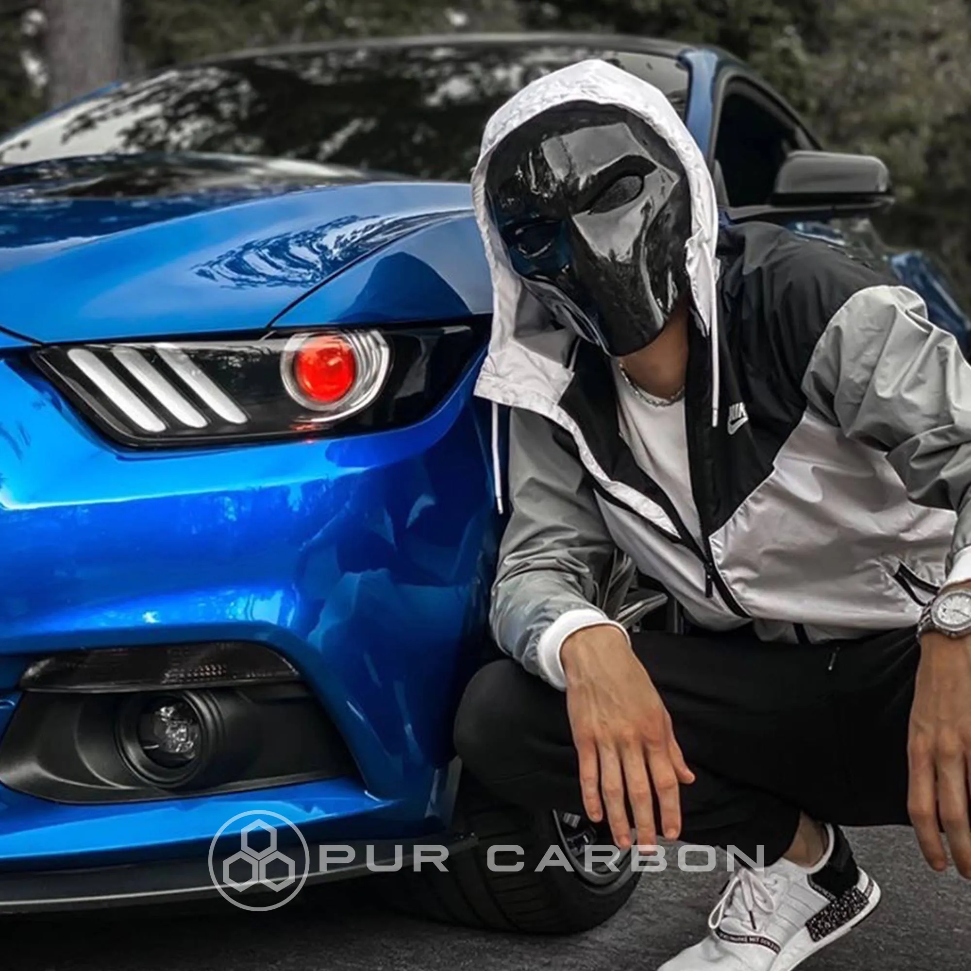 Deathstroke Mask Real Forged Carbon Fiber