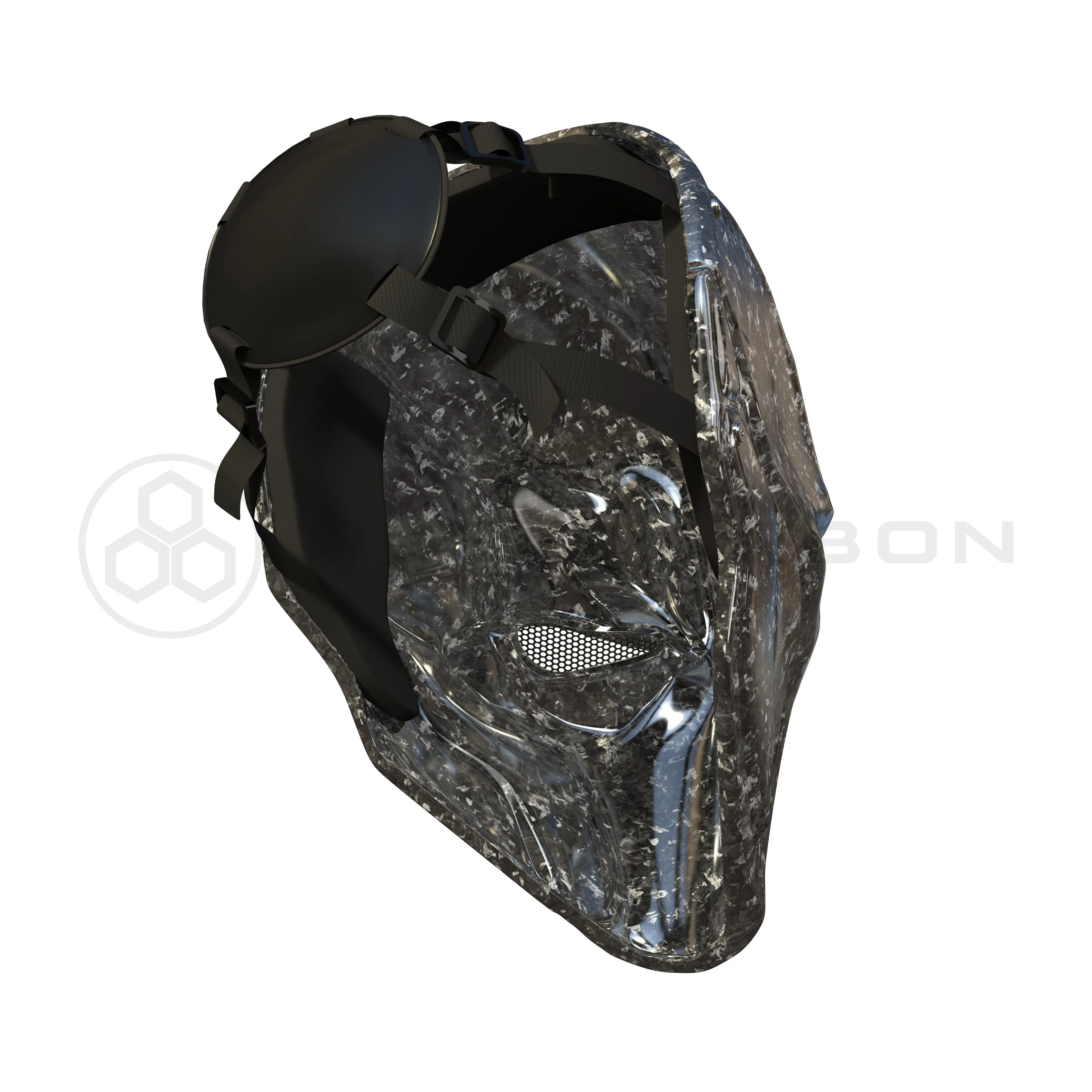 Deathstroke Mask Real Forged Carbon Fiber
