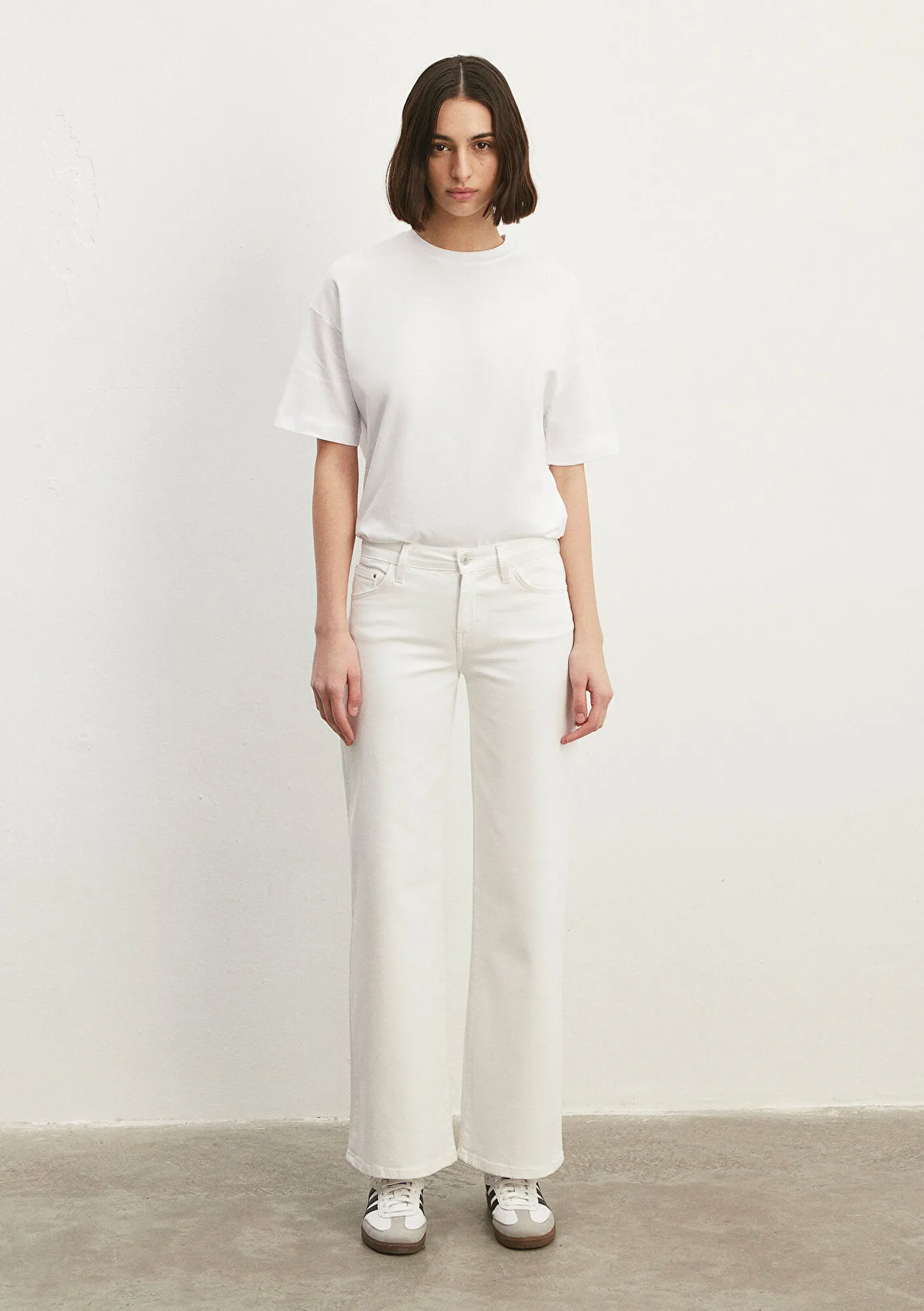 Deli Dolu White Stretch Jean Pants
