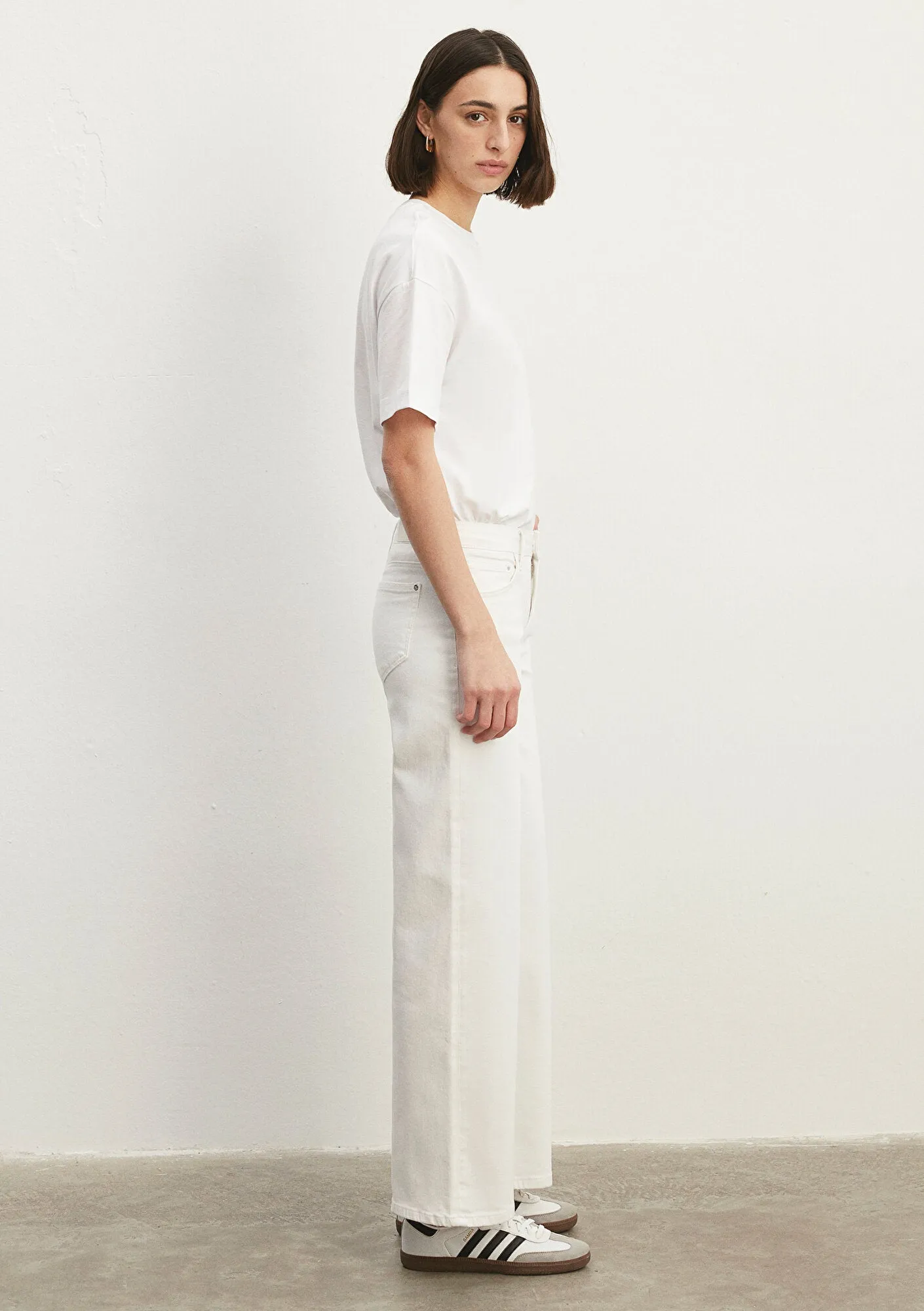Deli Dolu White Stretch Jean Pants