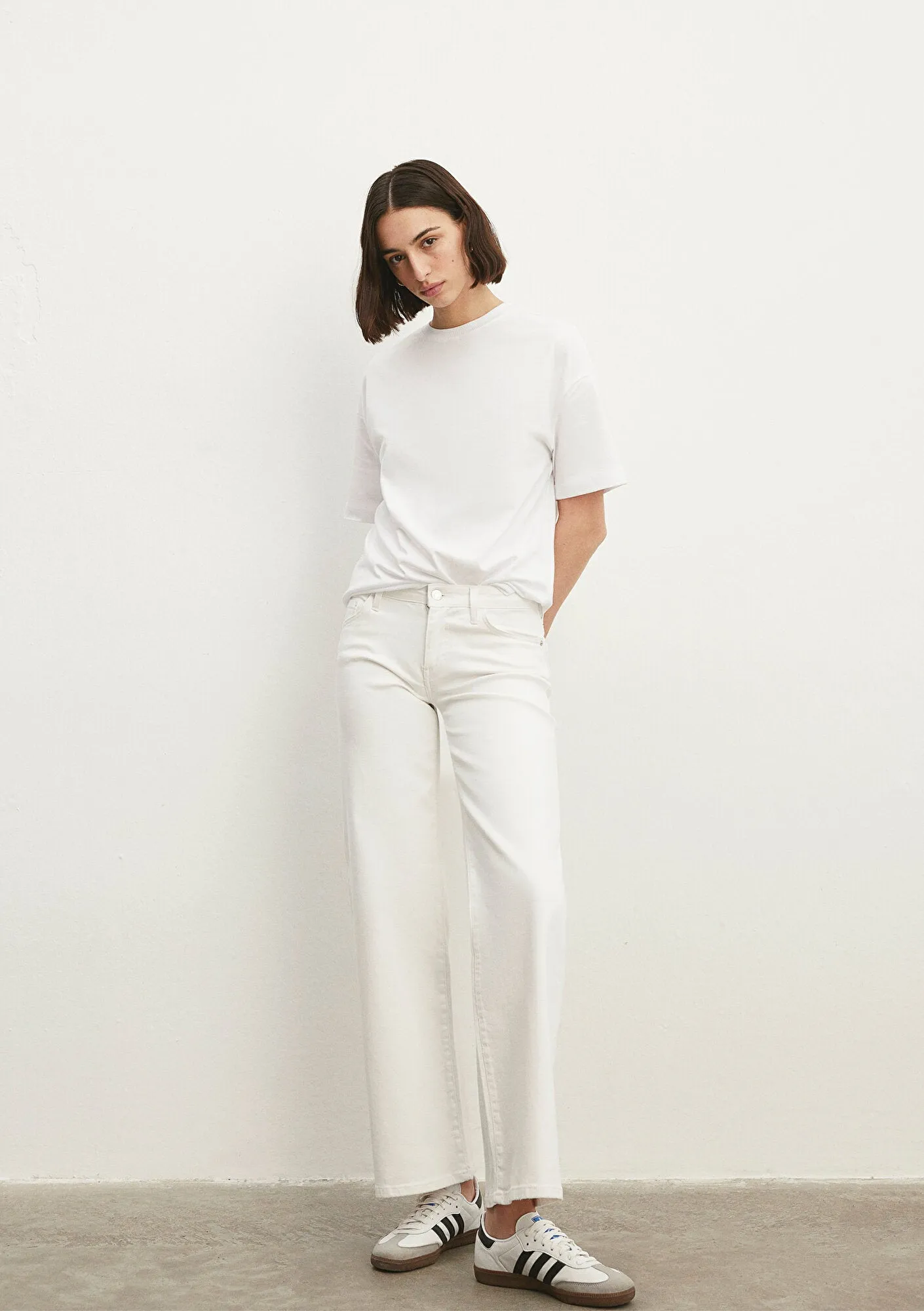 Deli Dolu White Stretch Jean Pants