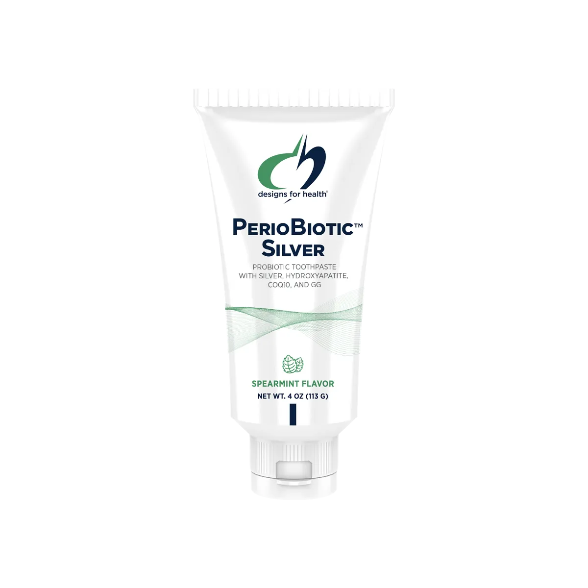 Designs for Health PerioBiotic Silver Toothpaste - Spearmint Flavor
