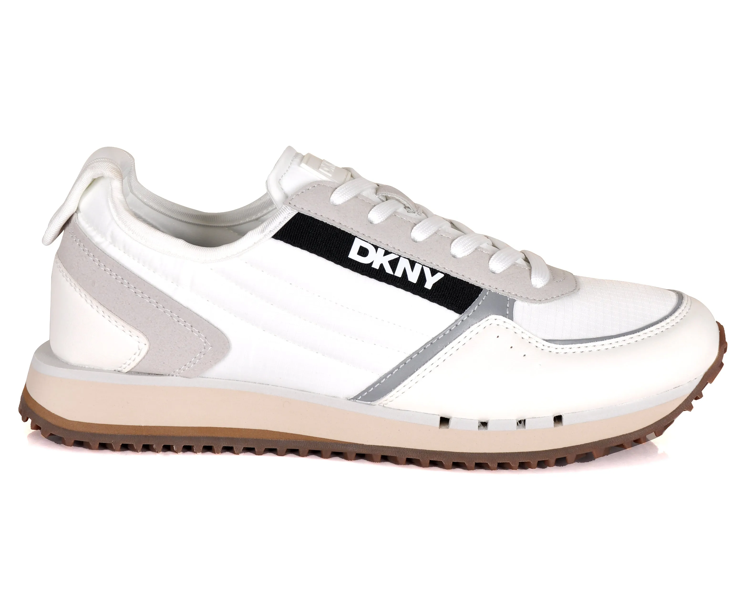 DKNY Men's Runner Mixed Media Lace Up Sneaker