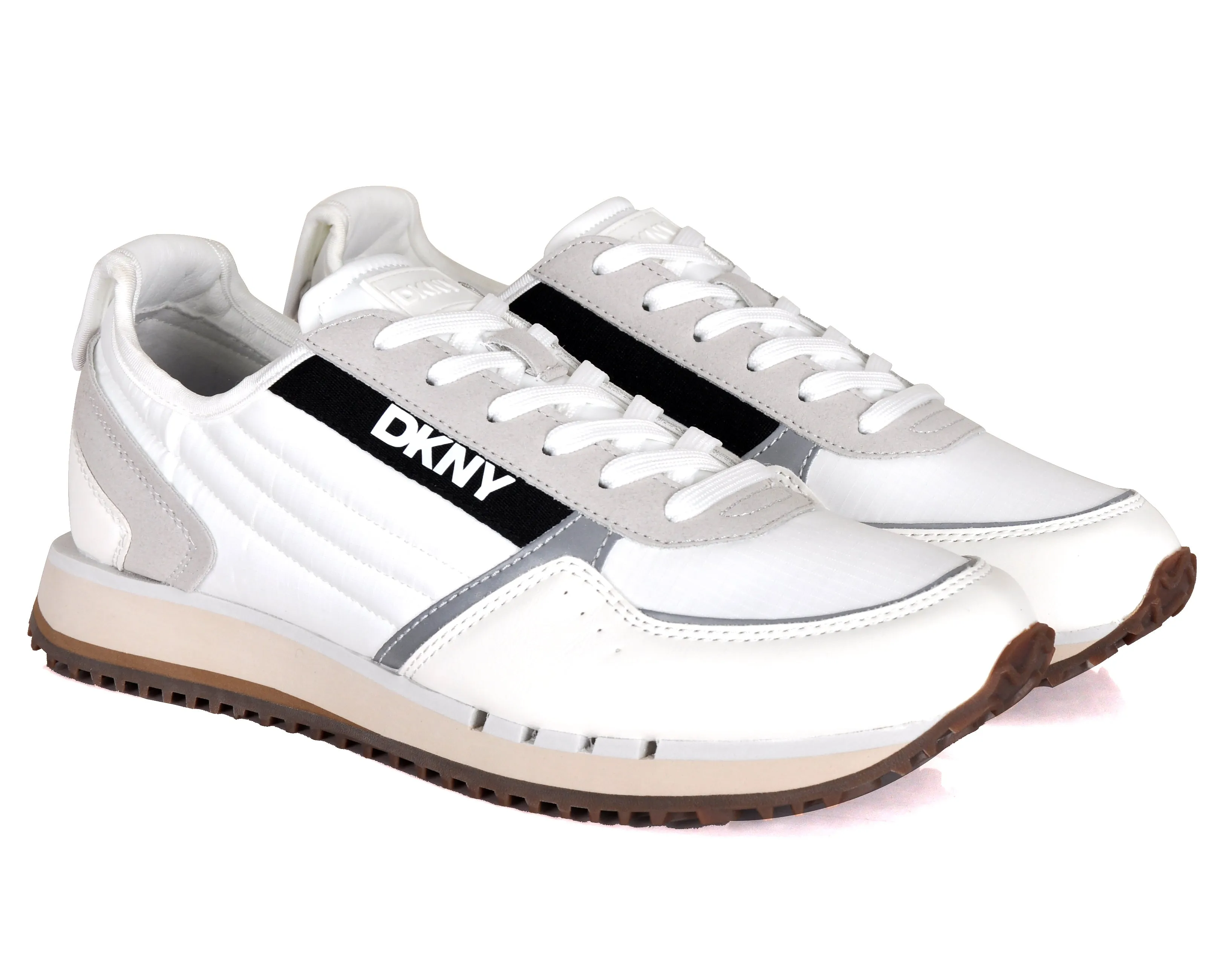 DKNY Men's Runner Mixed Media Lace Up Sneaker