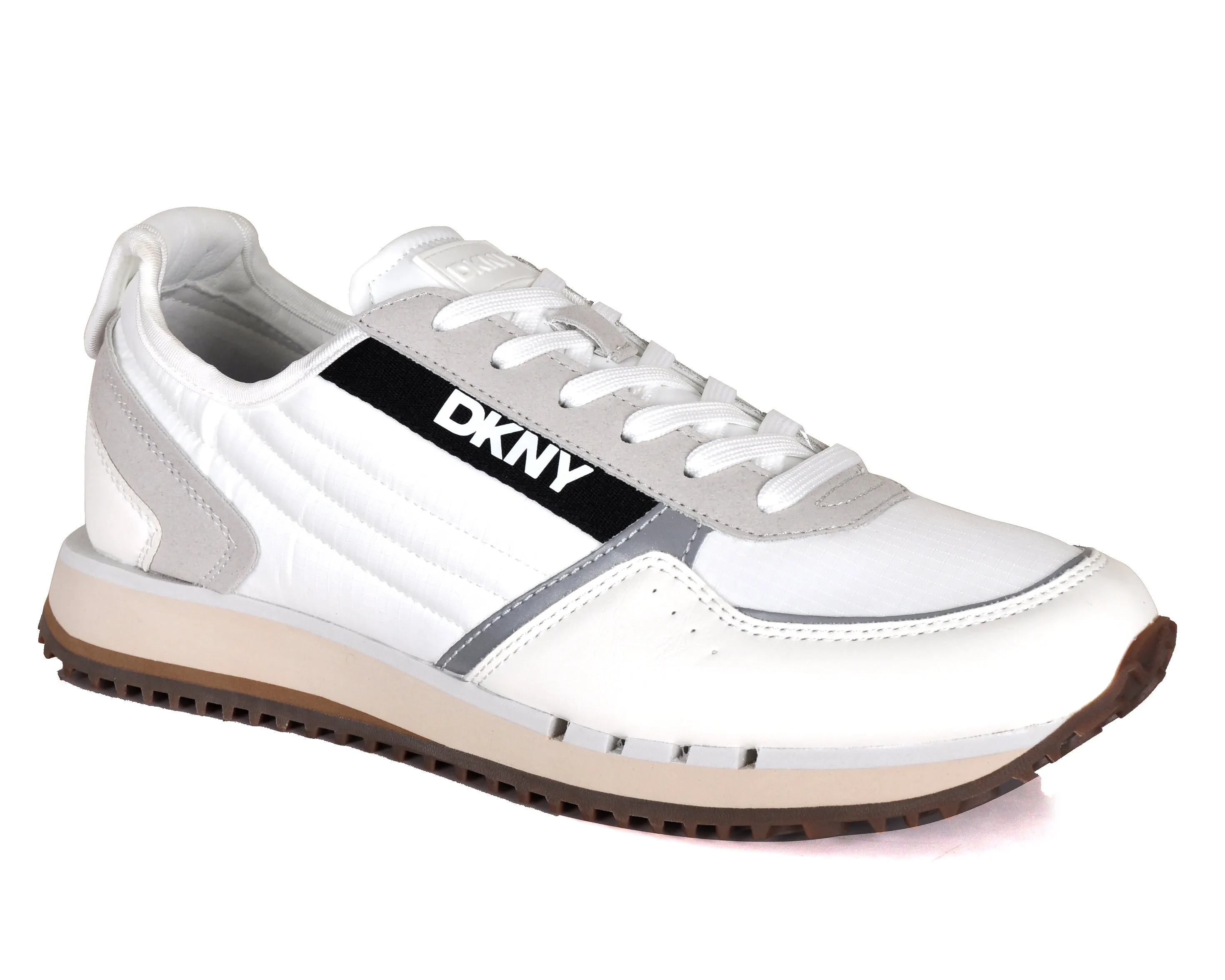 DKNY Men's Runner Mixed Media Lace Up Sneaker