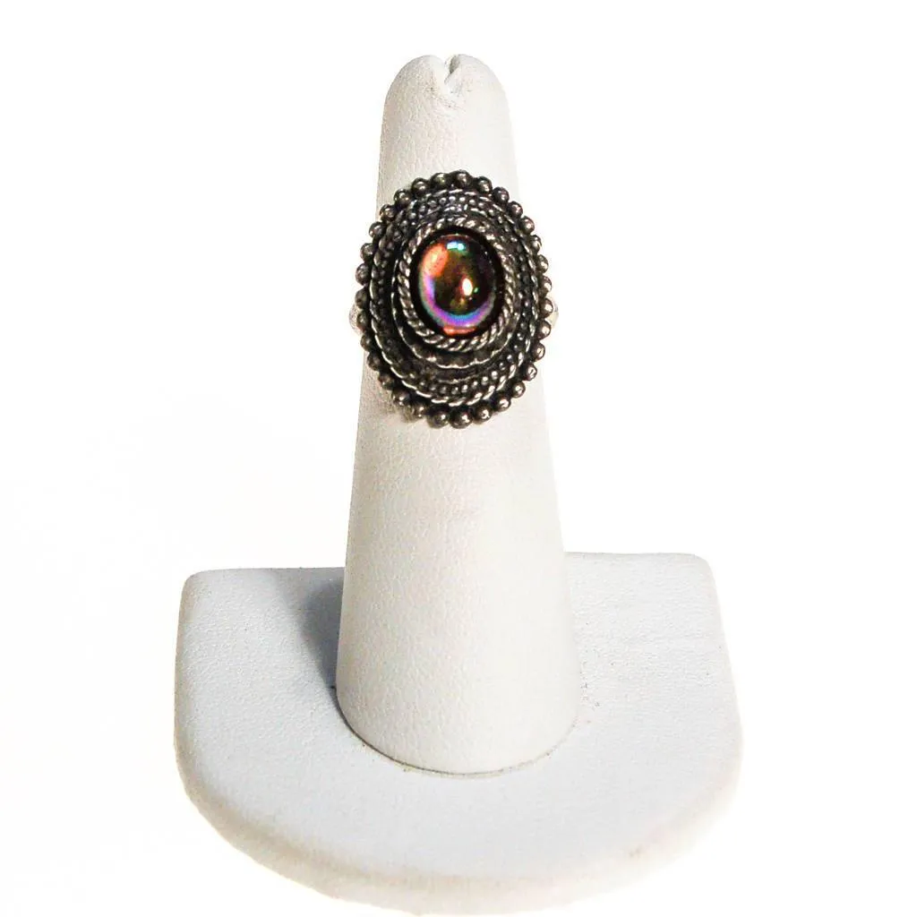 Dragons Breath Cabochon Rhinestone Statement Ring